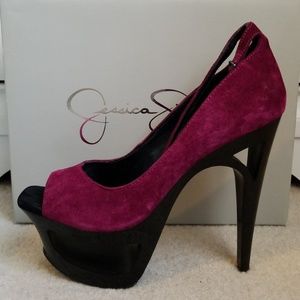 Jessica Simpson Cranberry Beckery Stilettos